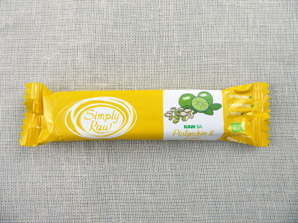 Batonėlis „Simply Raw: Pistachio & Lime“ (Pistacijos ir žalioji citrina)