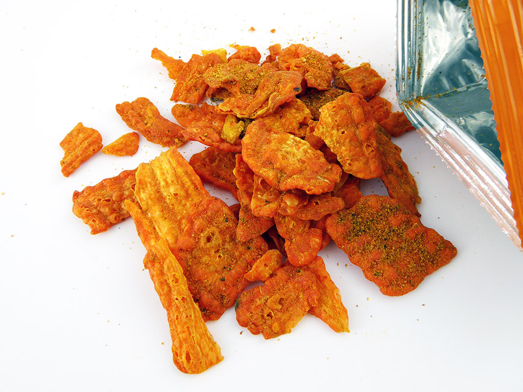 Crispy Natural: Carrot Crisps (Morkų traškučiai su aštriu prieskonių mišiniu)