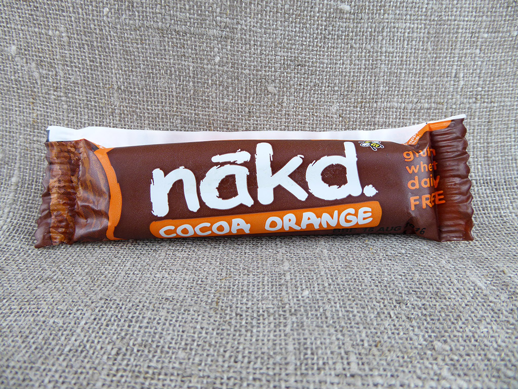 Batonėlis „Nakd: Cocoa Orange“ (Apelsinų skonio batonėlis su kakava)