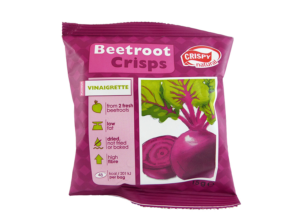 Crispy Natural: Beetroot Crisps (Burokėlių traškučiai)