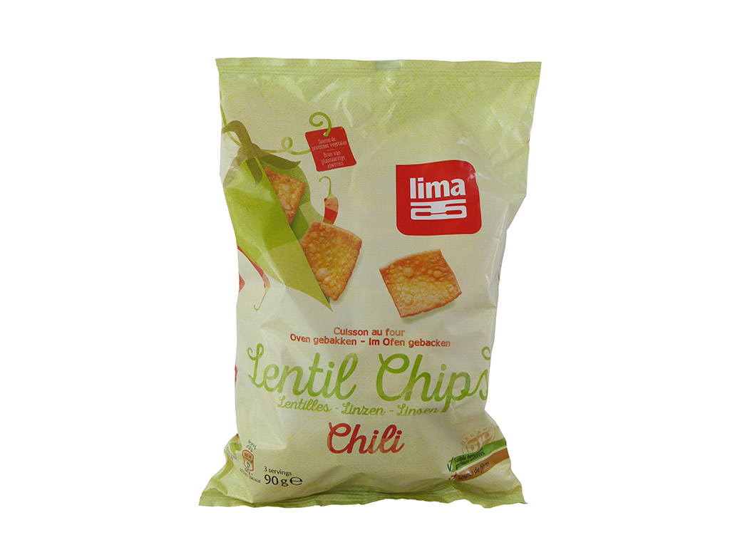 Lima: Lentil Chips (Lęšių traškučiai su čili pipirais)