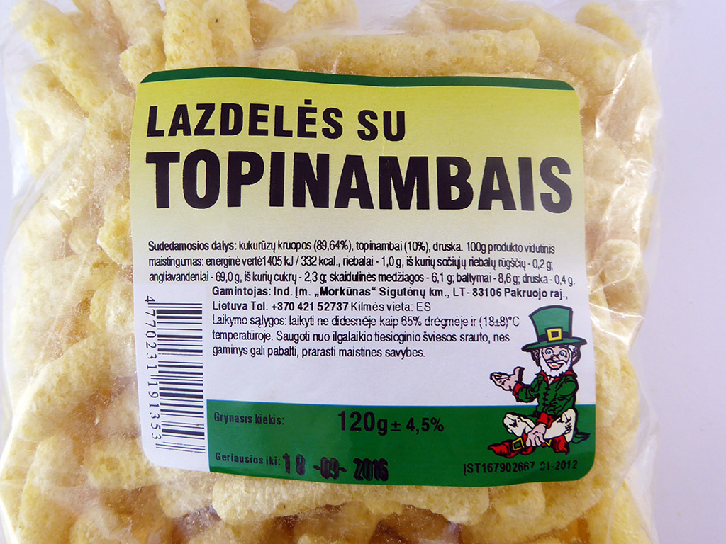 Lazdelės su topinambais