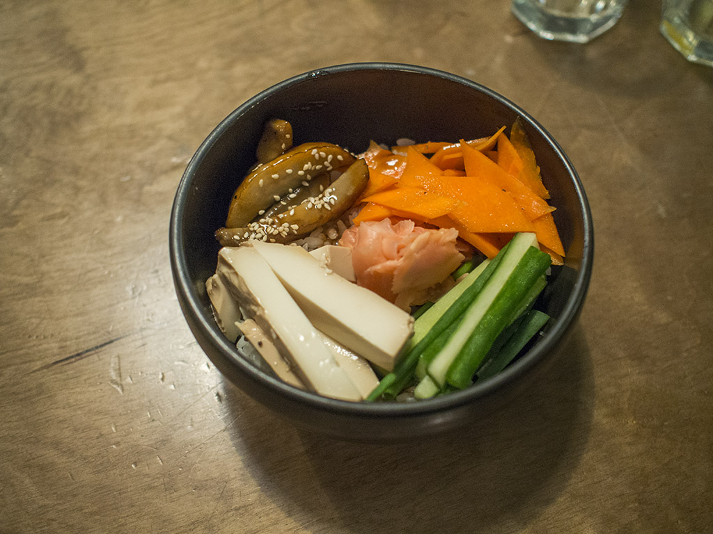 Vegan donburi, 6.50 € (2017-10-26)